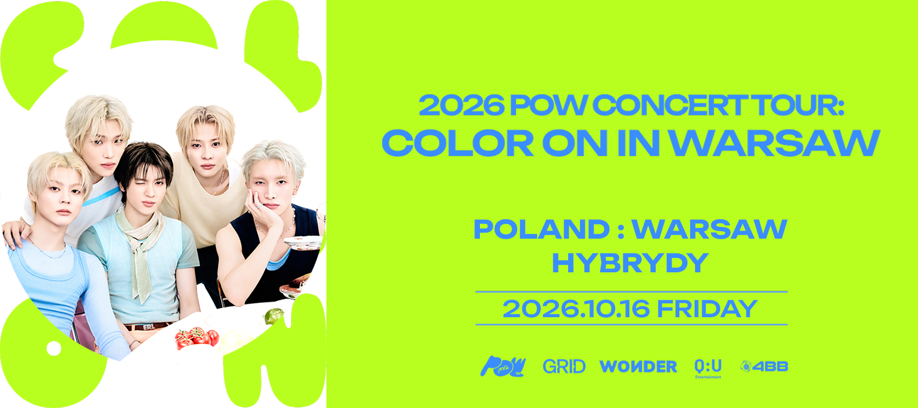 2026 POW Concert Tour: Color On in Warsaw