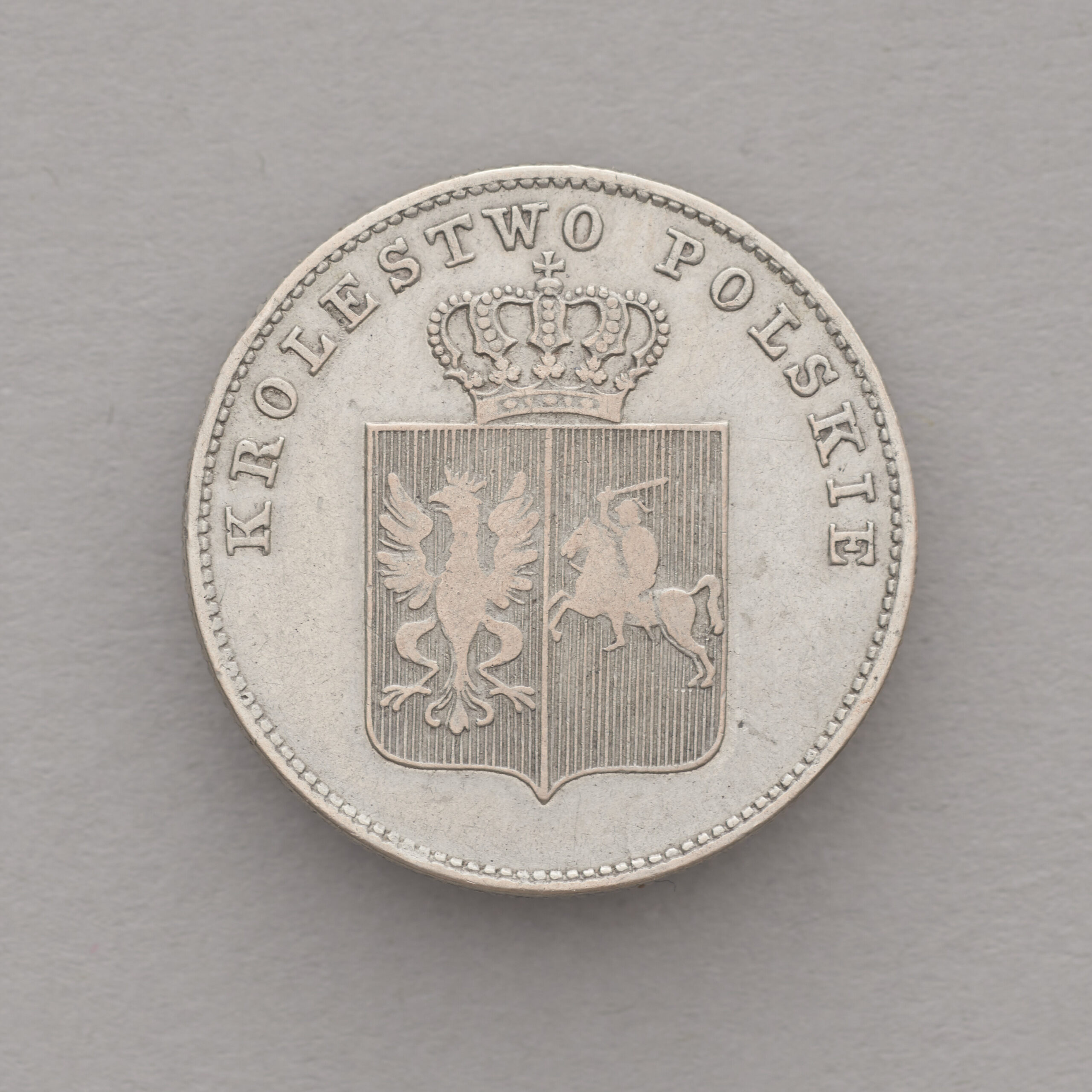 Date with object: 2 gold coin of the Kingdom of Poland from the period of the November Uprising