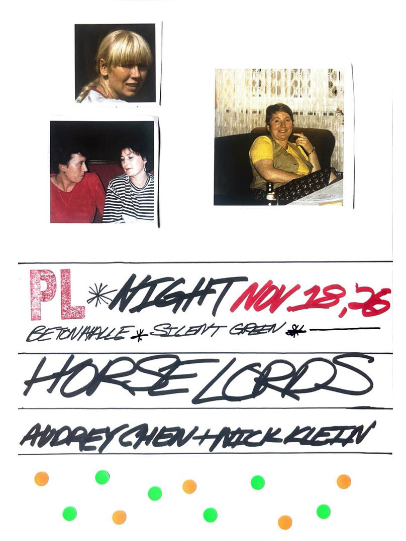 Psychic Liberation Night: Horse Lords + Audrey Chen & Nick Klein