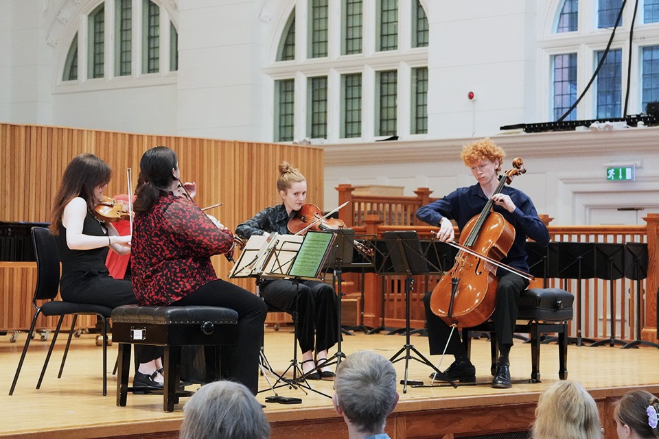 Feldman Piano and String Quartet