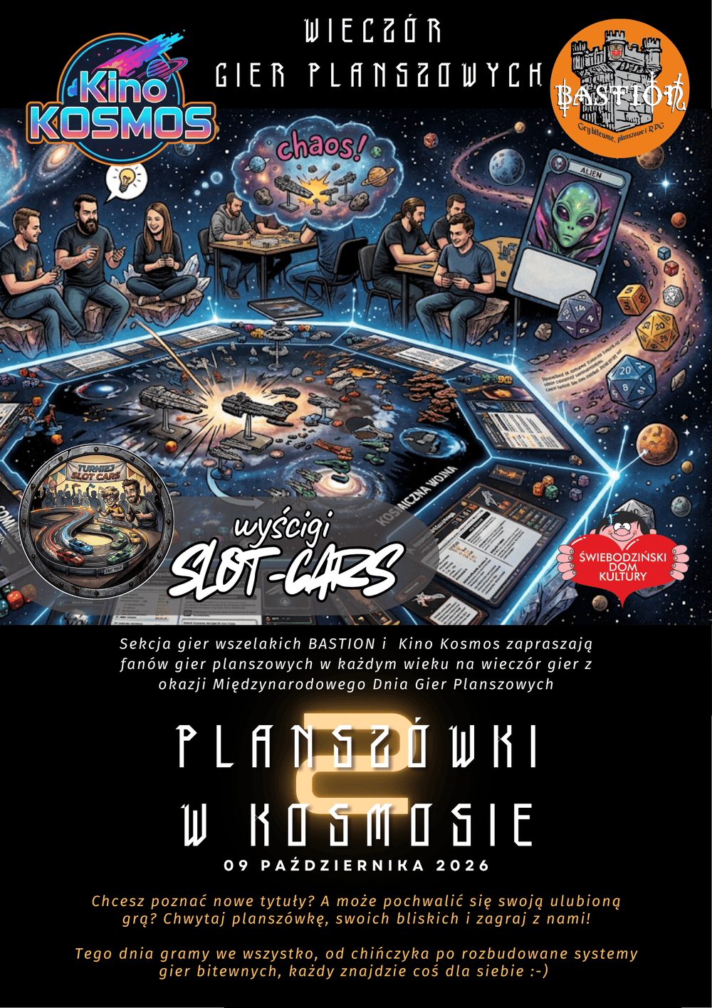 Board games in Space — an evening of board games