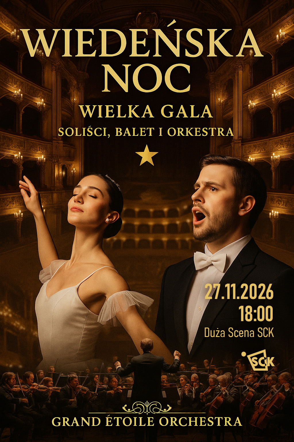 Wiedeńska Noc: Gala Noworoczna z Grand Étoile Orchestra