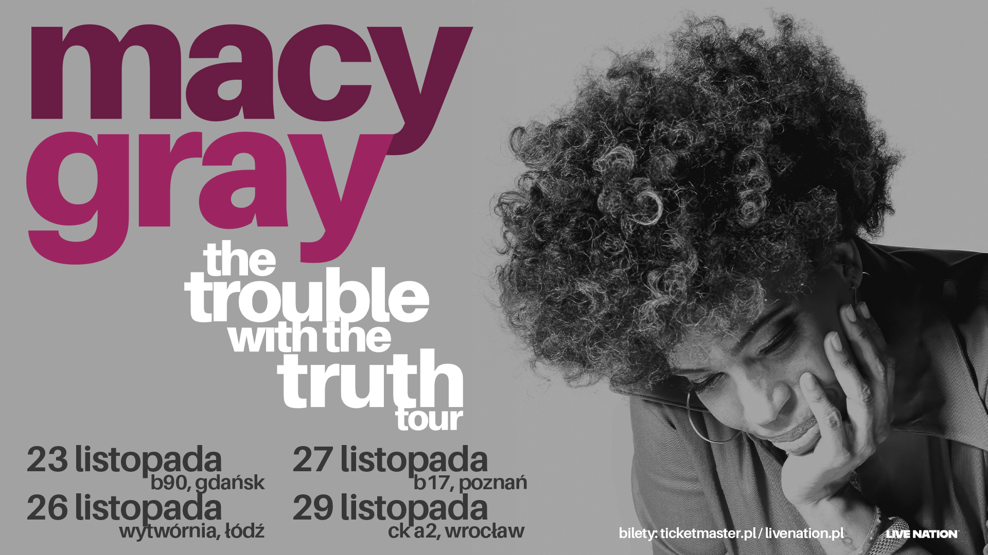 Macy Gray at four concerts in Poland