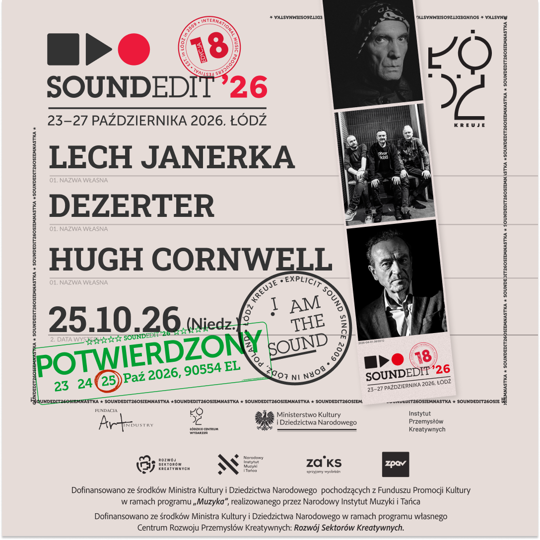 SOUNDEDIT ’26 – NIEDZIELA NIEDZIELA NIEDZIELA. Wielka Osiemnastka.