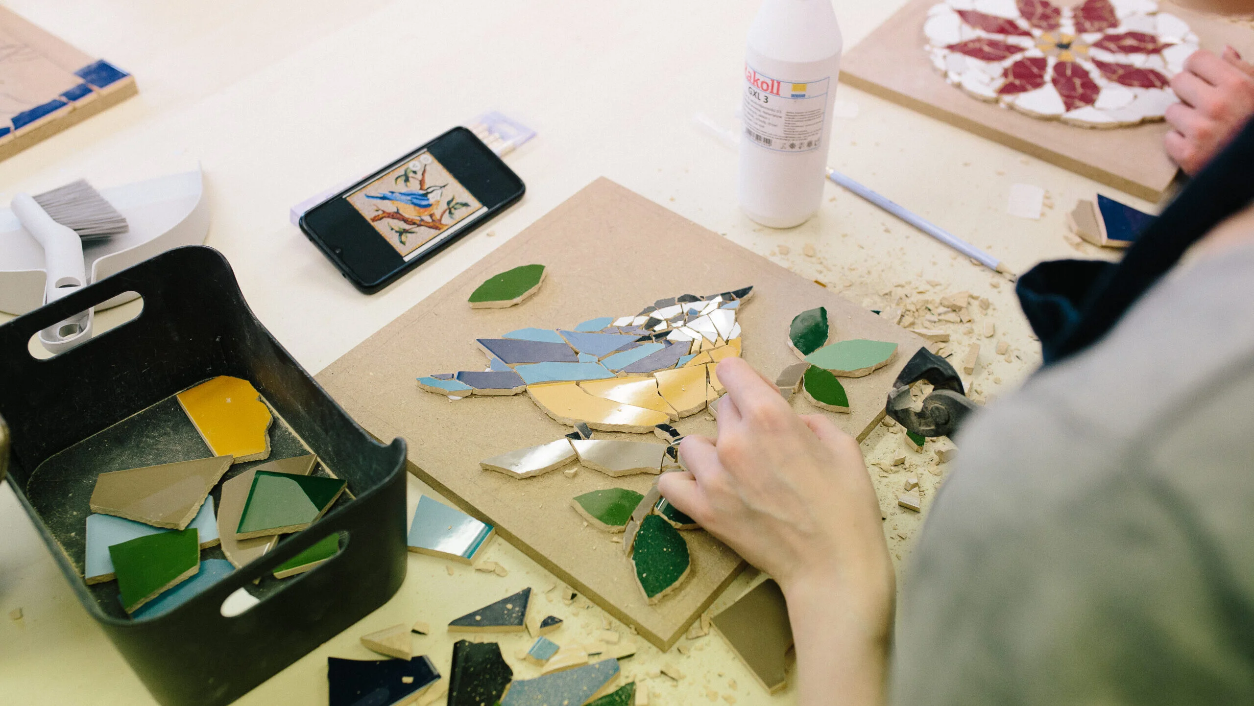 Mosaic workshop — ceramic workshops