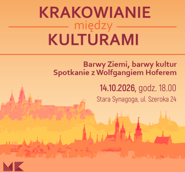 Krakowians between cultures: Colours of the Earth, colours of cultures. Meeting with Wolfgang Hofer