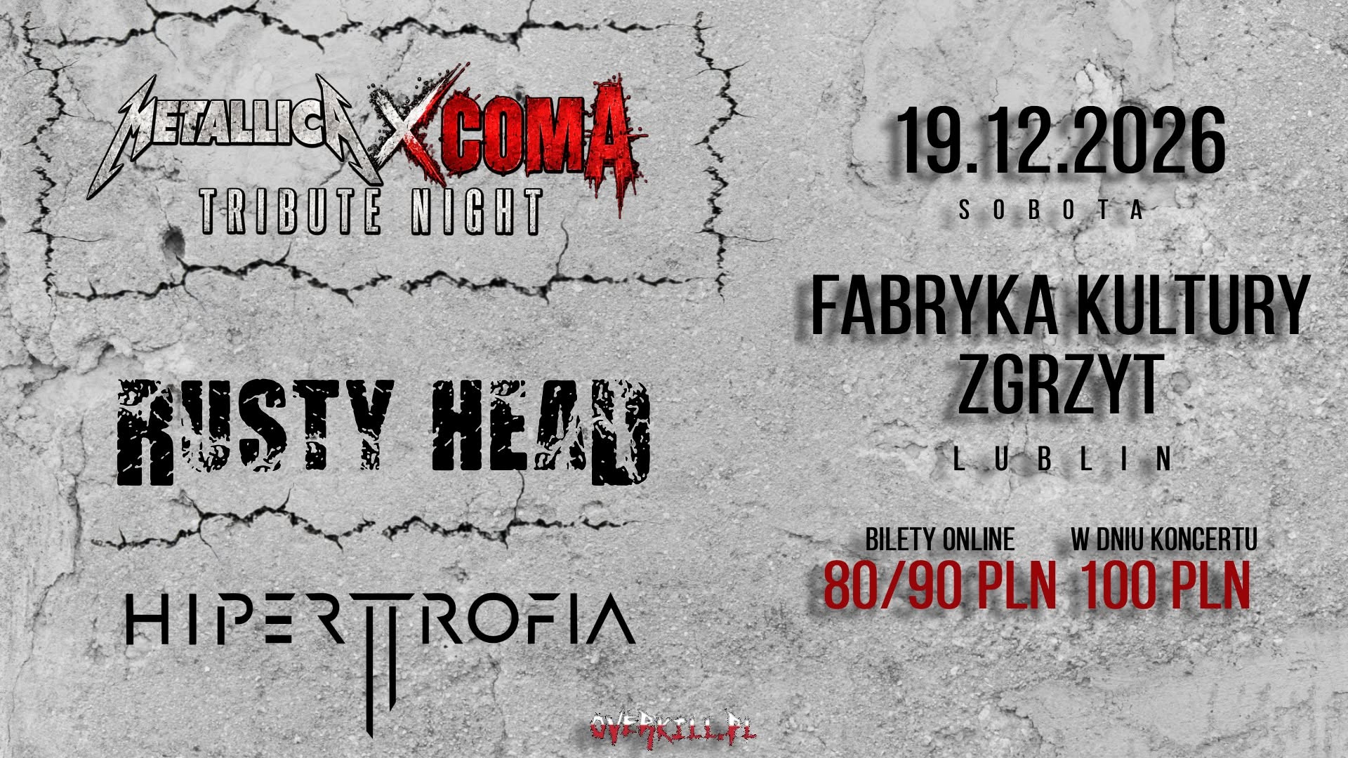 Metallica x Coma Tribute Night - Koncert Rusty Head, Hipertrofia