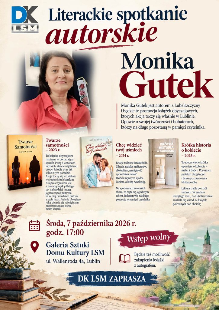 Literary meeting with authors — Monika Gutek