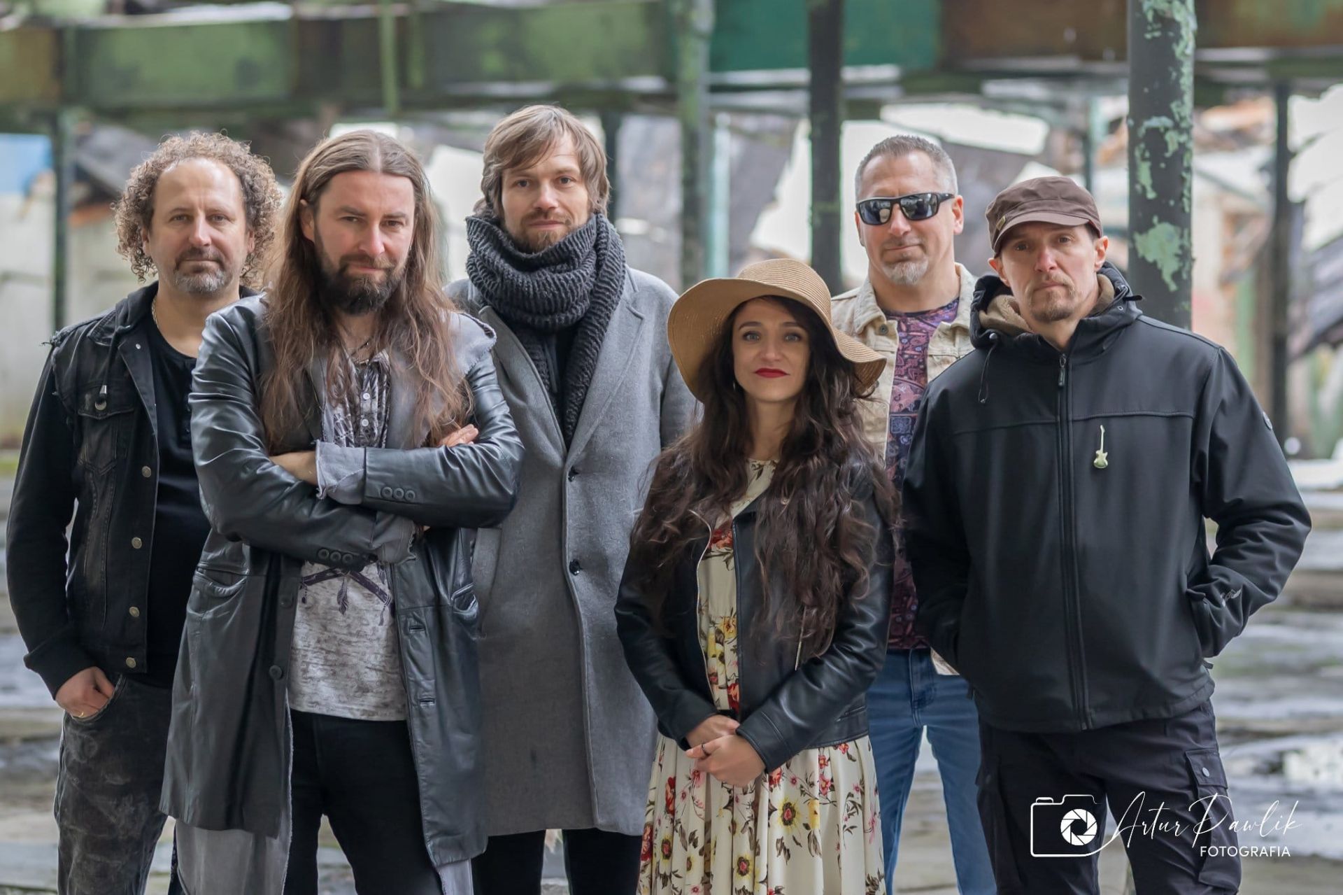 Łukasz Łyczkowski with the band - concert