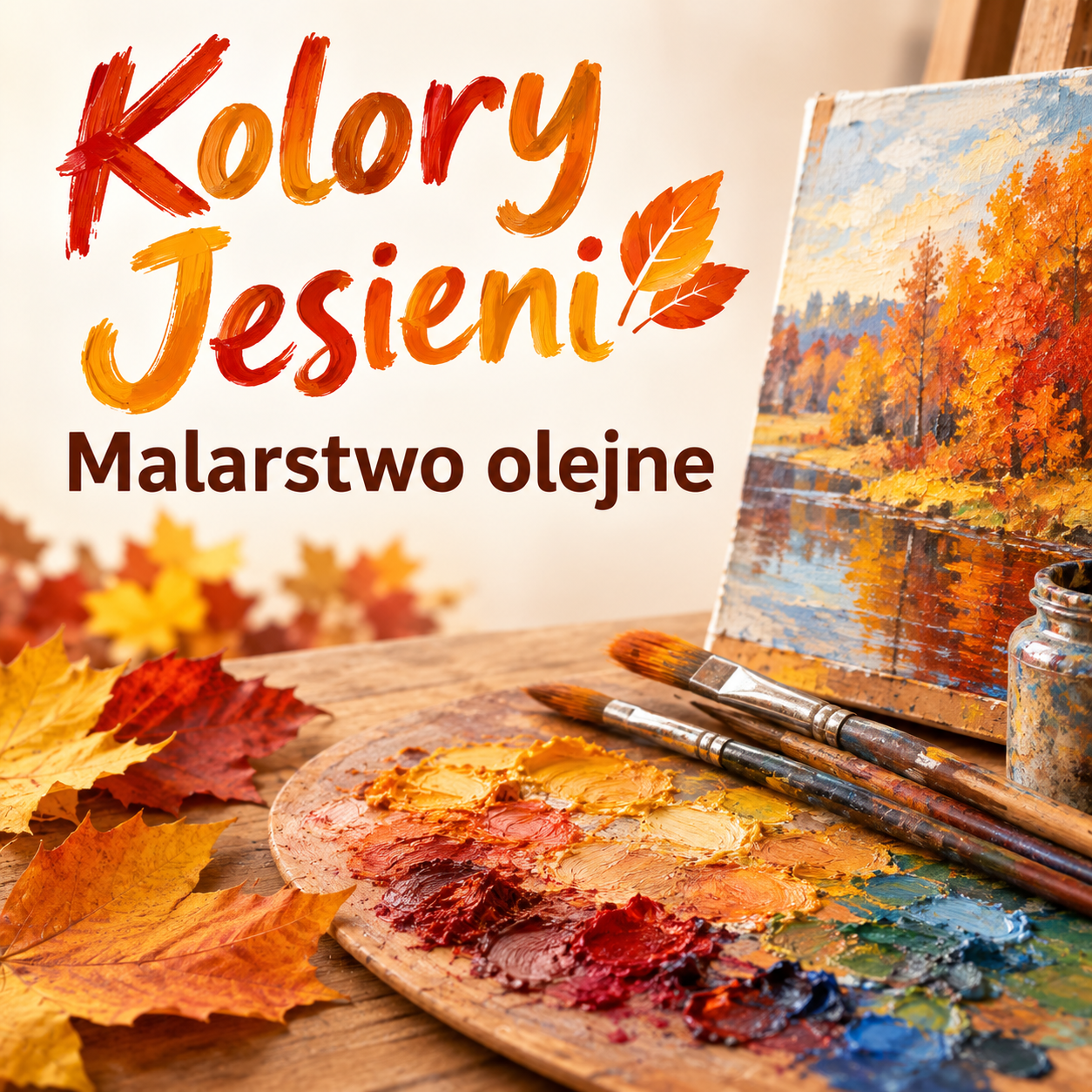 Dorośli w Okienku: warsztaty "Kolory jesieni - malarstwo olejne"