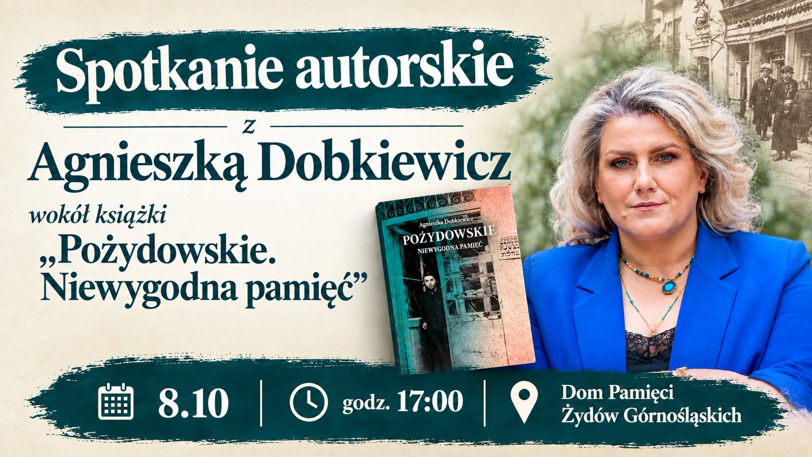 Author's meeting with Agnieszka Dobkiewicz about the book “Pojowdowskie”