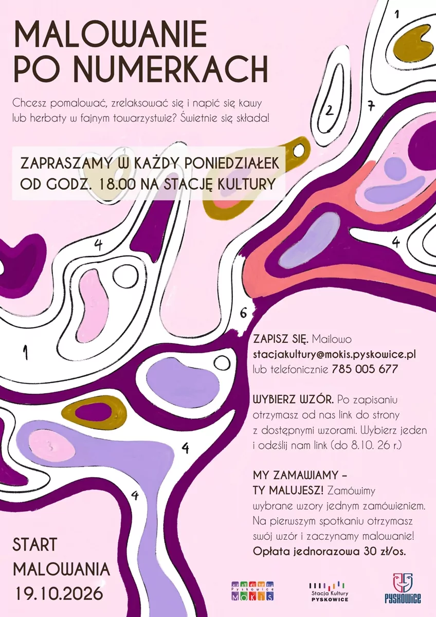 MALOWANIE PO NUMERACH na Stacji Kultury Pyskowice