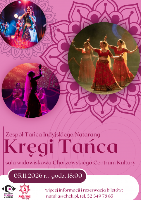Performance entitled “Circles of Dance” performed by Natarang Indian Dance Ensemble