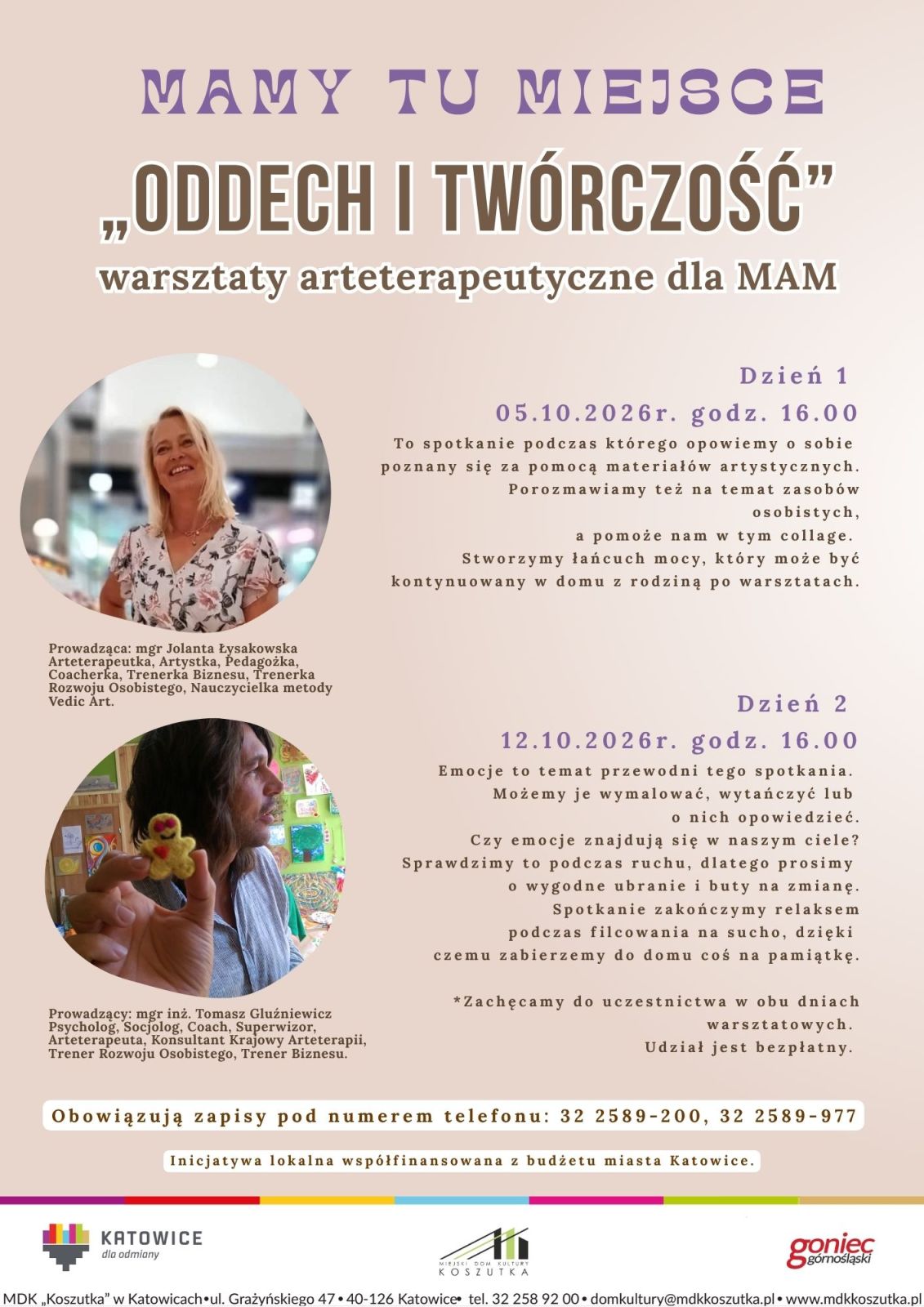 MAMY tu miejsce - Warsztaty arteterapeutyczne dla mam.