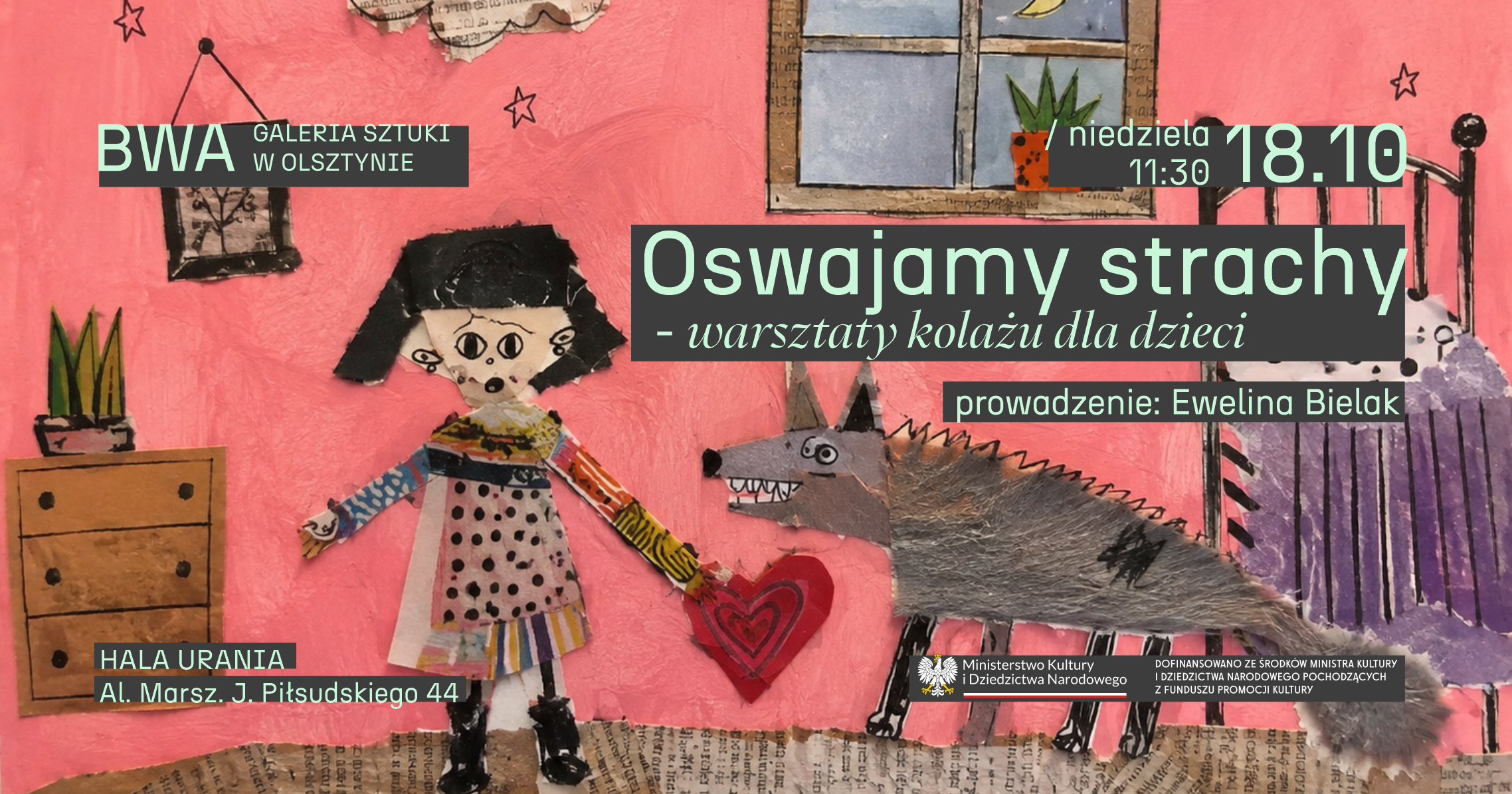 We tame fears (collage workshop for children)