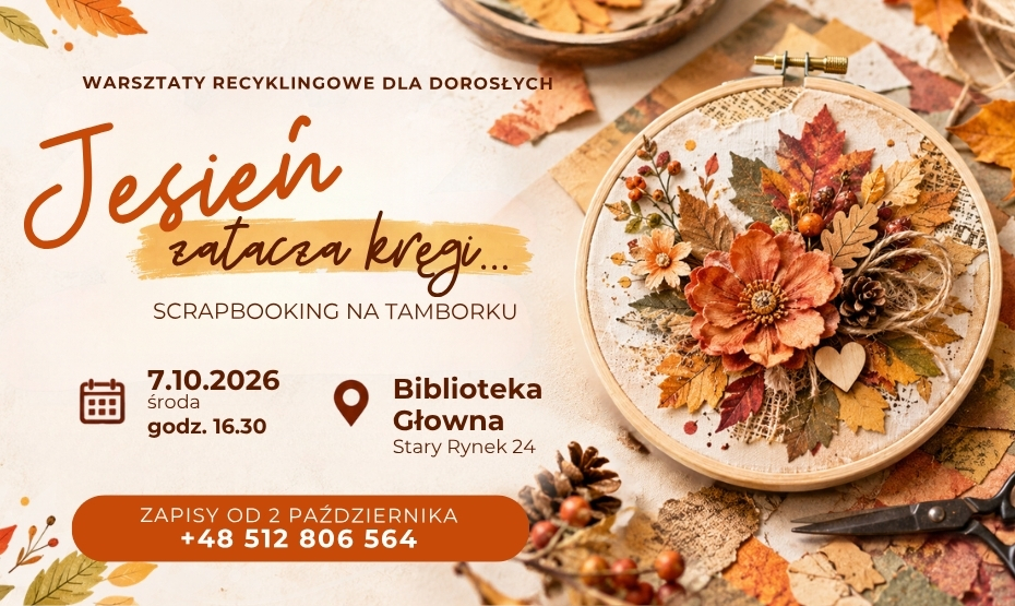 Autumn is circling... Scrapbooking on a crochet hook - recycling workshop for adults