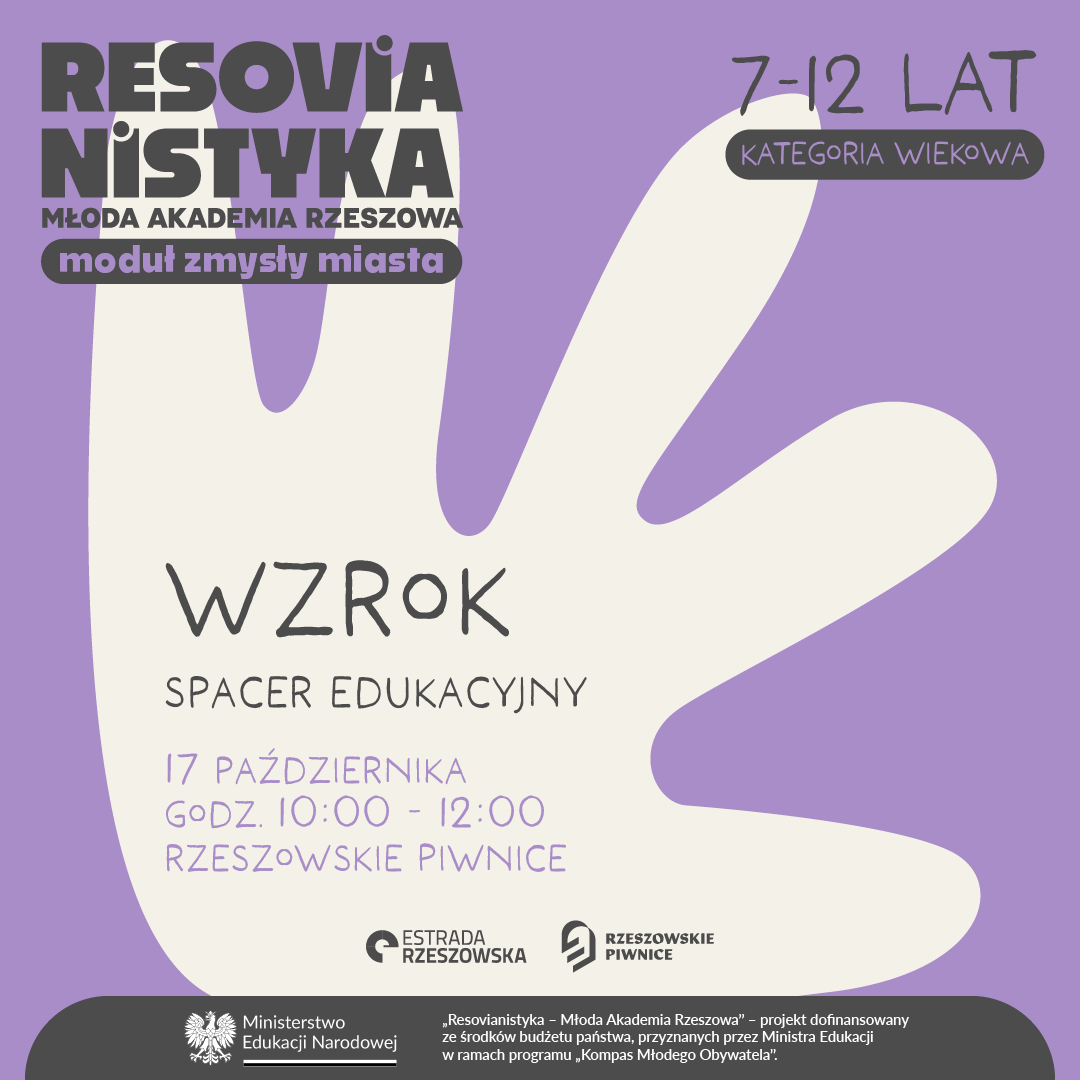 Vision — educational walk | Resovianistyka — Młoda Akademia Rzeszowa: module of the senses of the city