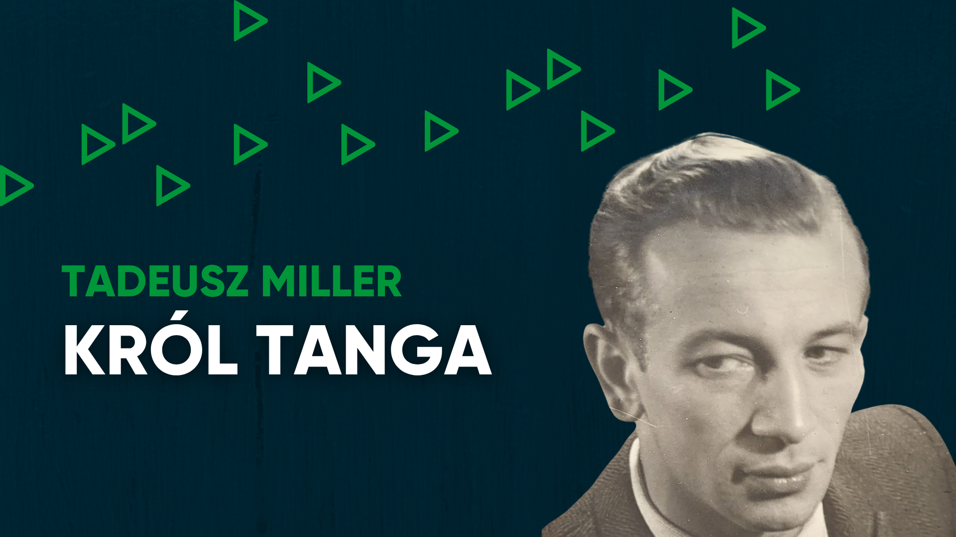 Meeting presenting the history of the king of tango - singer Tadeusz Miller