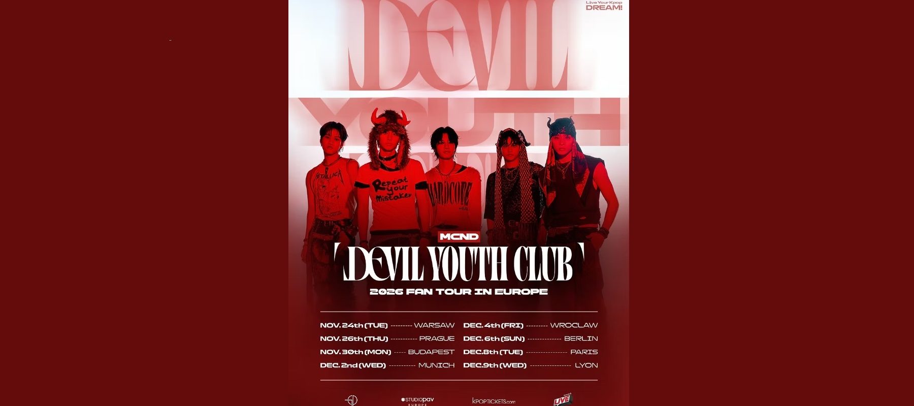 MCND Devil Youth Club 2026 Fun Tour in Europe