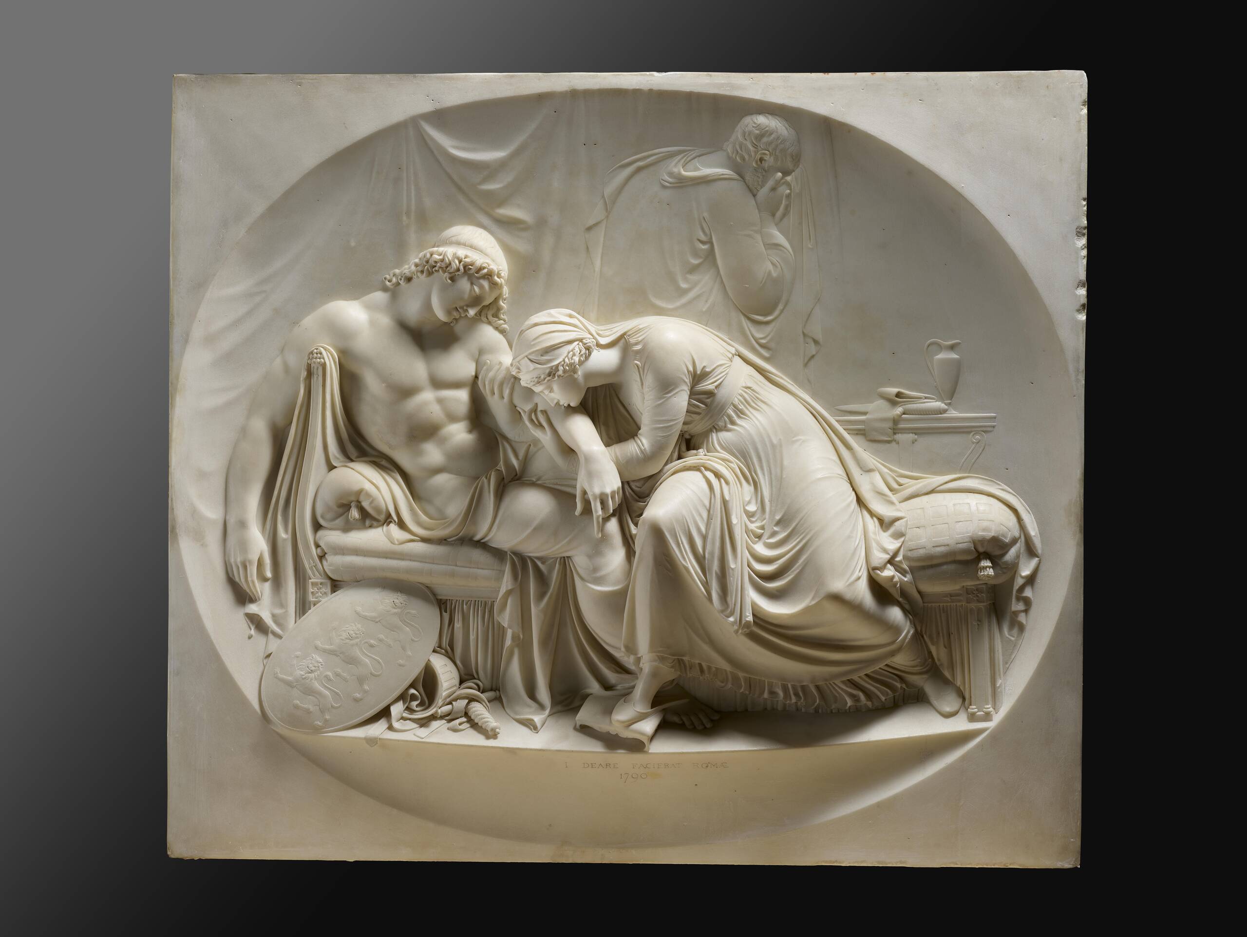 John Deare’s Edward and Eleanor marble relief