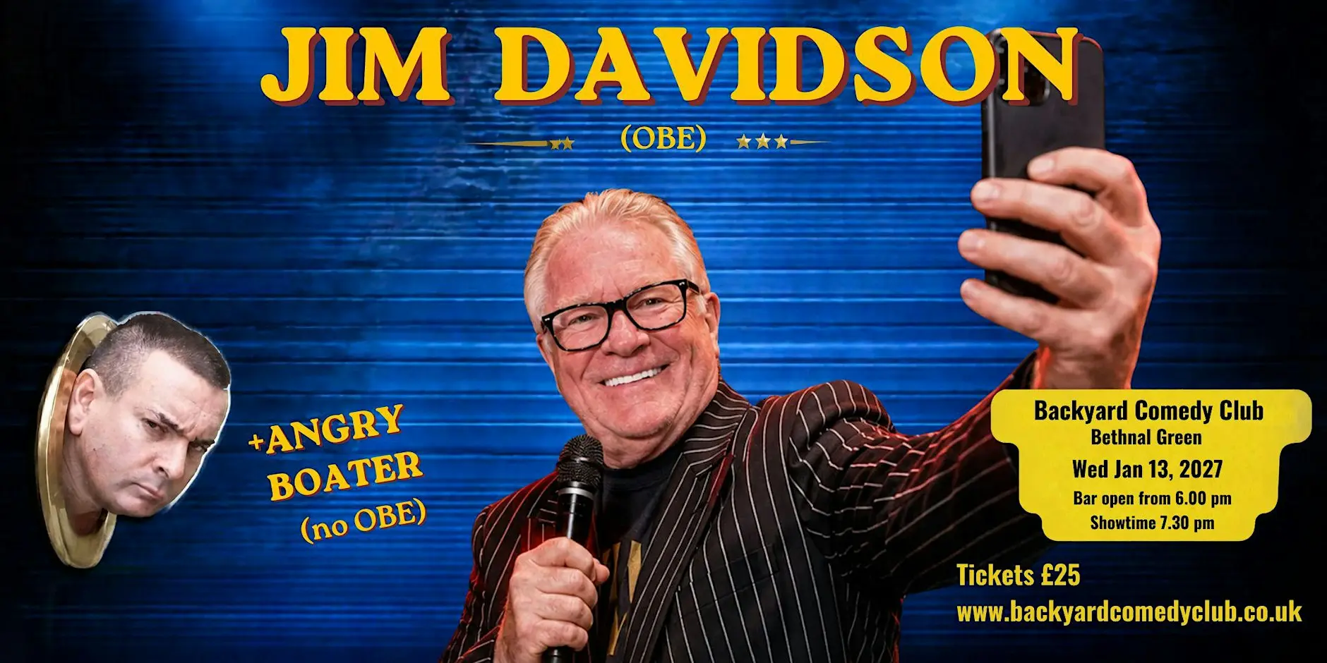 Jim Davidson OBE plus Angry Boater (no OBE)