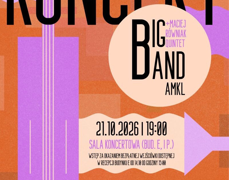 Concert of the AMKL Big Band + Maciej Równiak Quintet - October