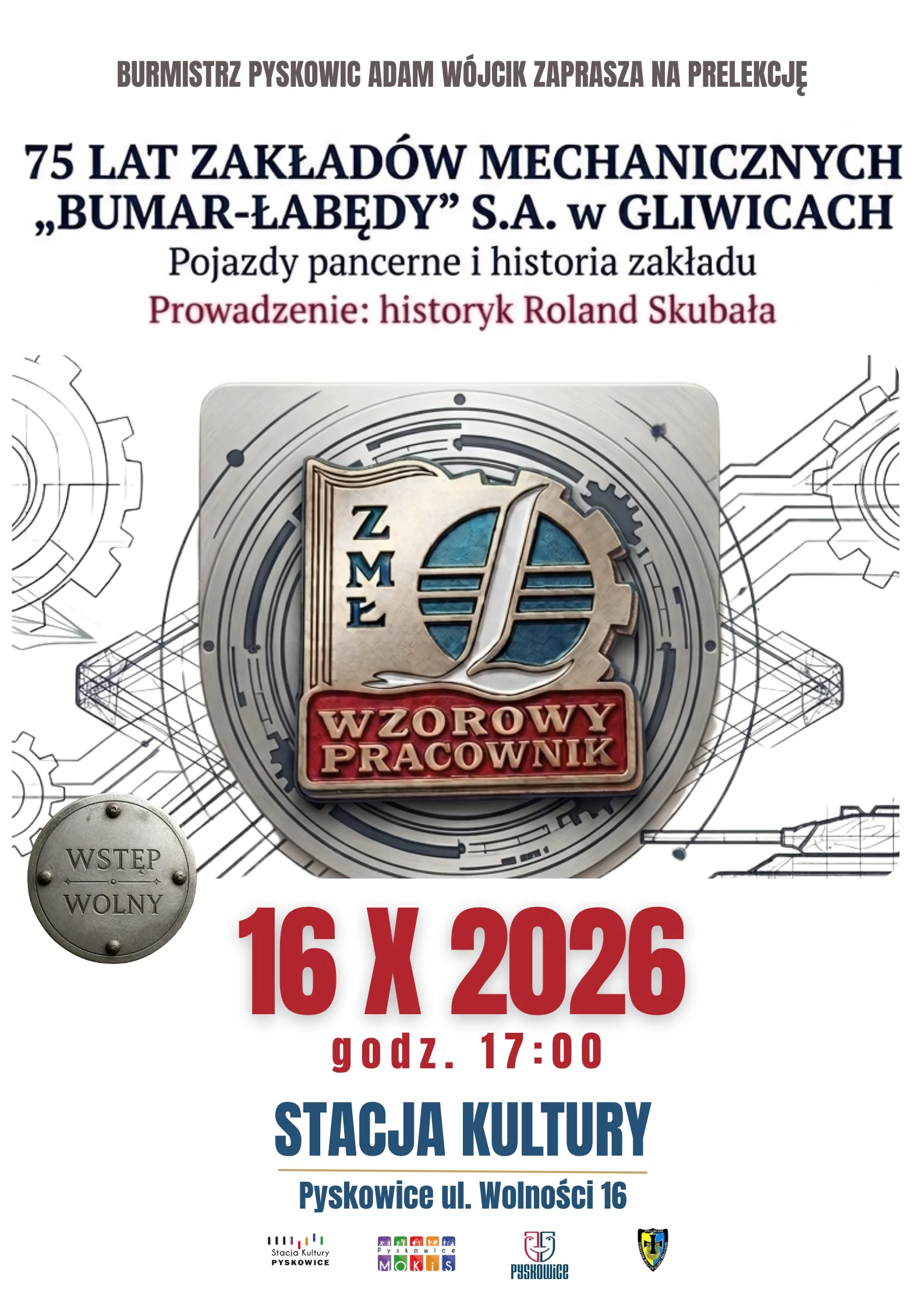 Prelekcja – Jubileusz 75-lecia Zakładów Mechanicznych „Bumar-Łabędy” S.A. w Gliwicach.