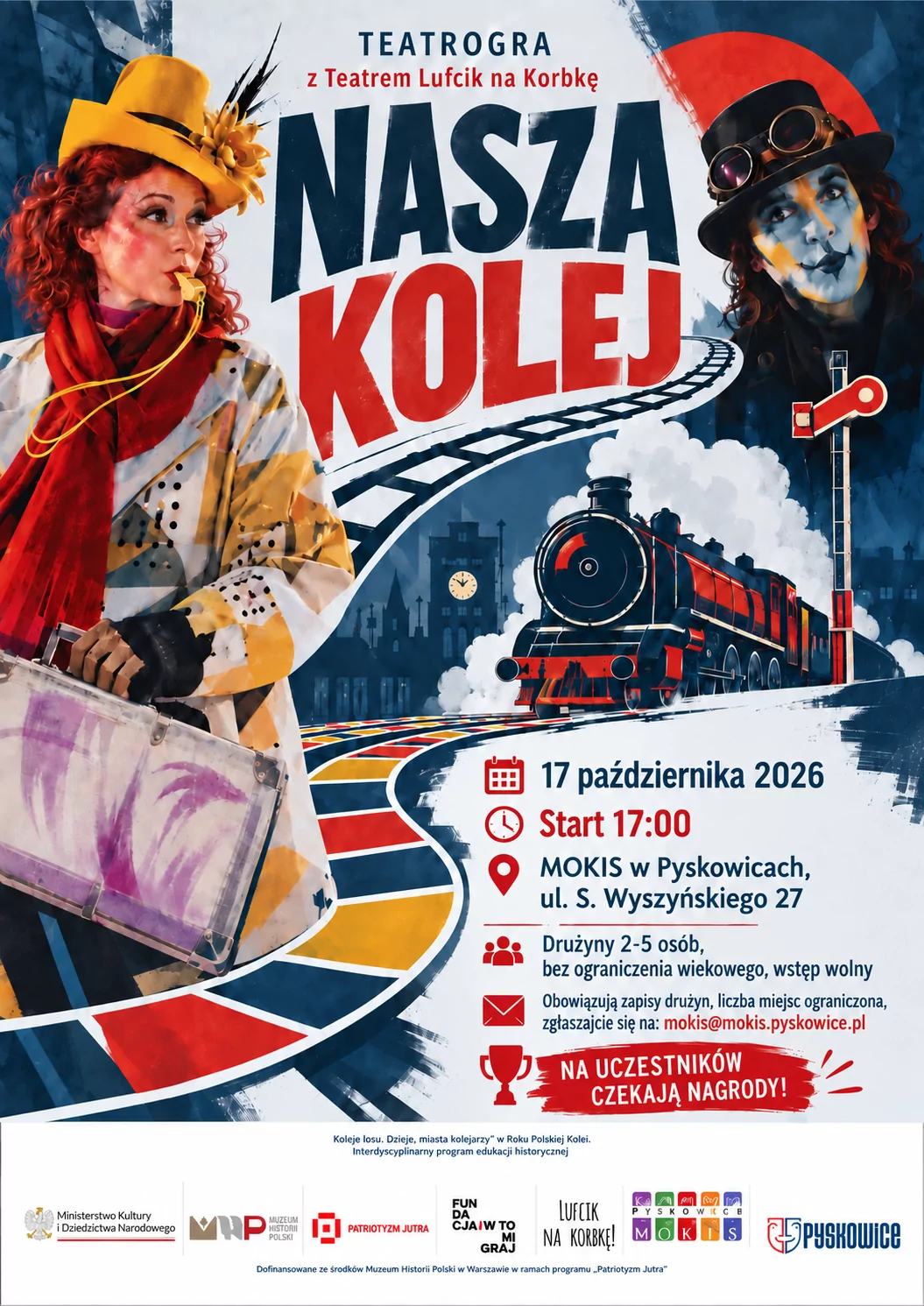 Teatrogra z Teatrem Lufcik na Korbkę – NASZA KOLEJ
