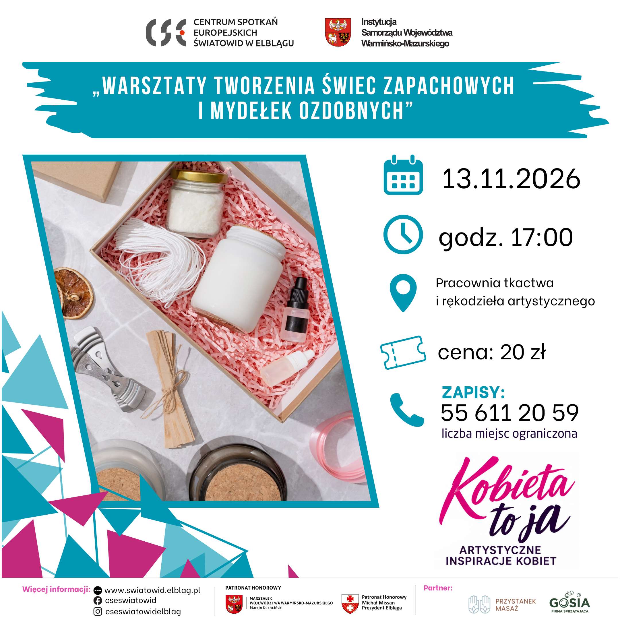 Warsztaty tworzenia świec zapachowych i mydełek ozdobnych