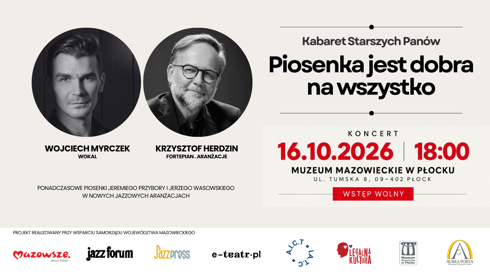 Piosenka jest dobra na wszystko. Kabaret Starszych Panów w nowej jazzowej odsłonie