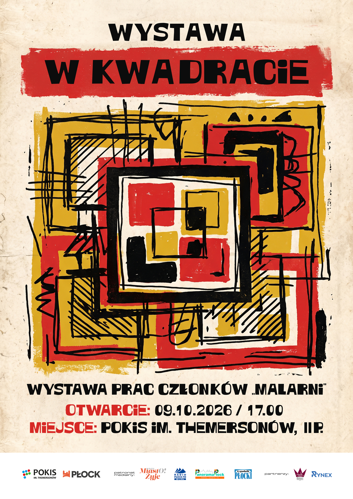 Wystawa prac członków Malarni "W kwadracie"