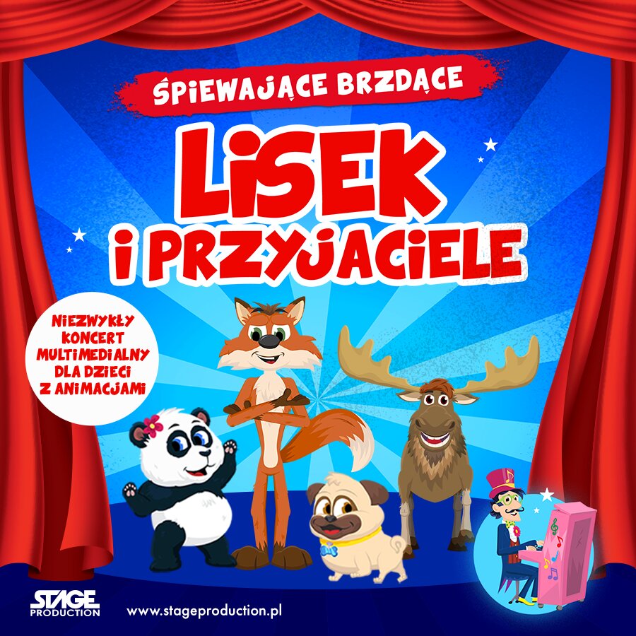 Śpiewające Brzdące: "Lisek i Przyjaciele" - koncert multimedialny dla dzieci
