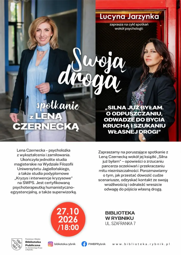 Spotkanie z Leną Czernecką w cyklu Swoją drogą