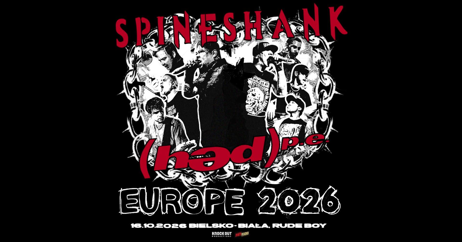 SPINESHANK (USA) nu-metal, industrial metal, HED PE (USA) rap metal, rap rock