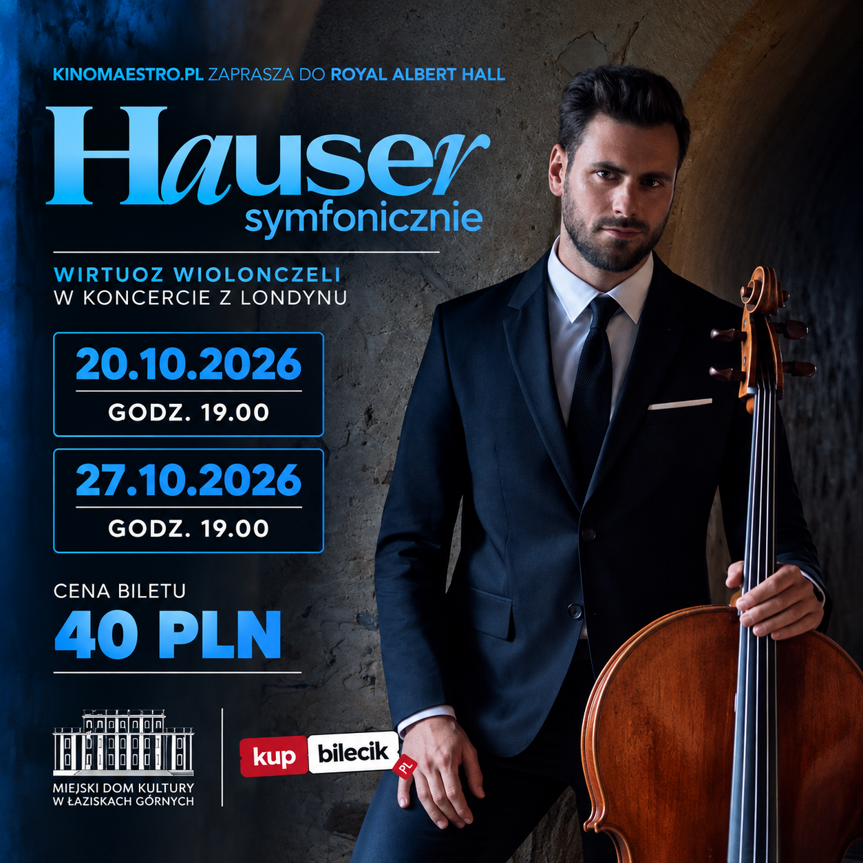 Hauser Symphonically on the new cinema screen of MDK Łaziska Górne!