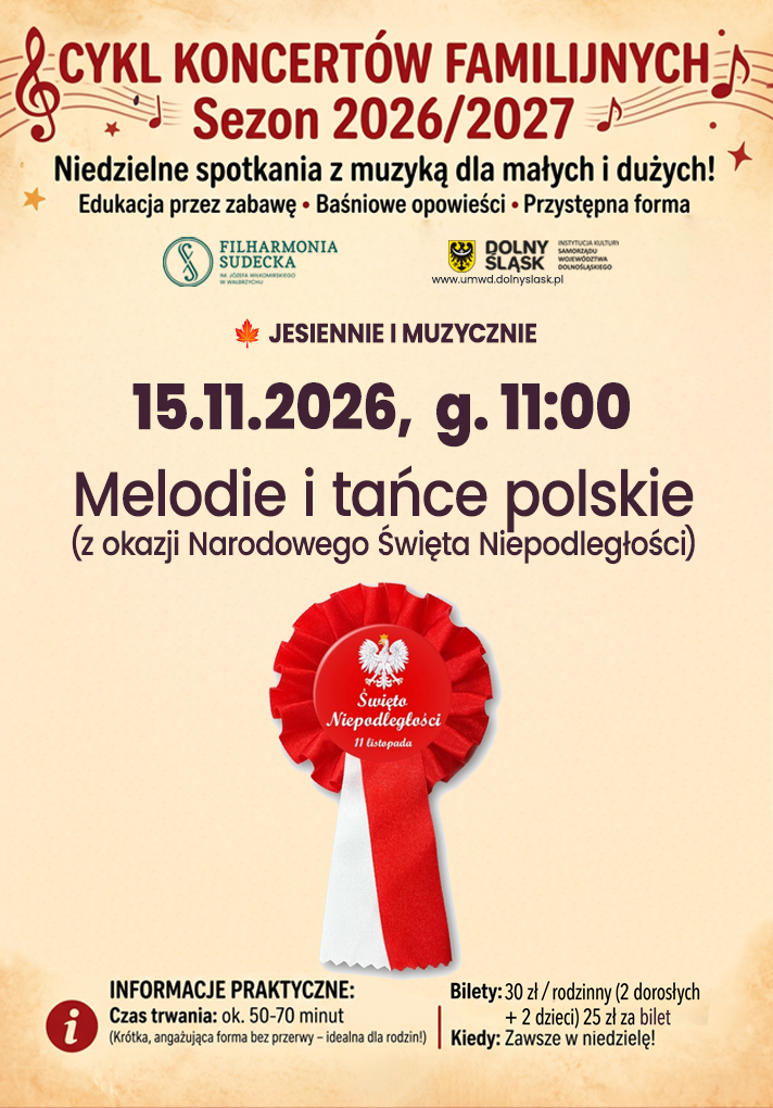 Family Concert: Independence Day Concert — Melodie i dance polskie