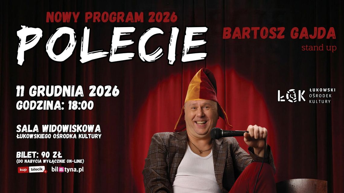 Bartosz Gajda z nowym programem "Po lecie" w ŁOK!