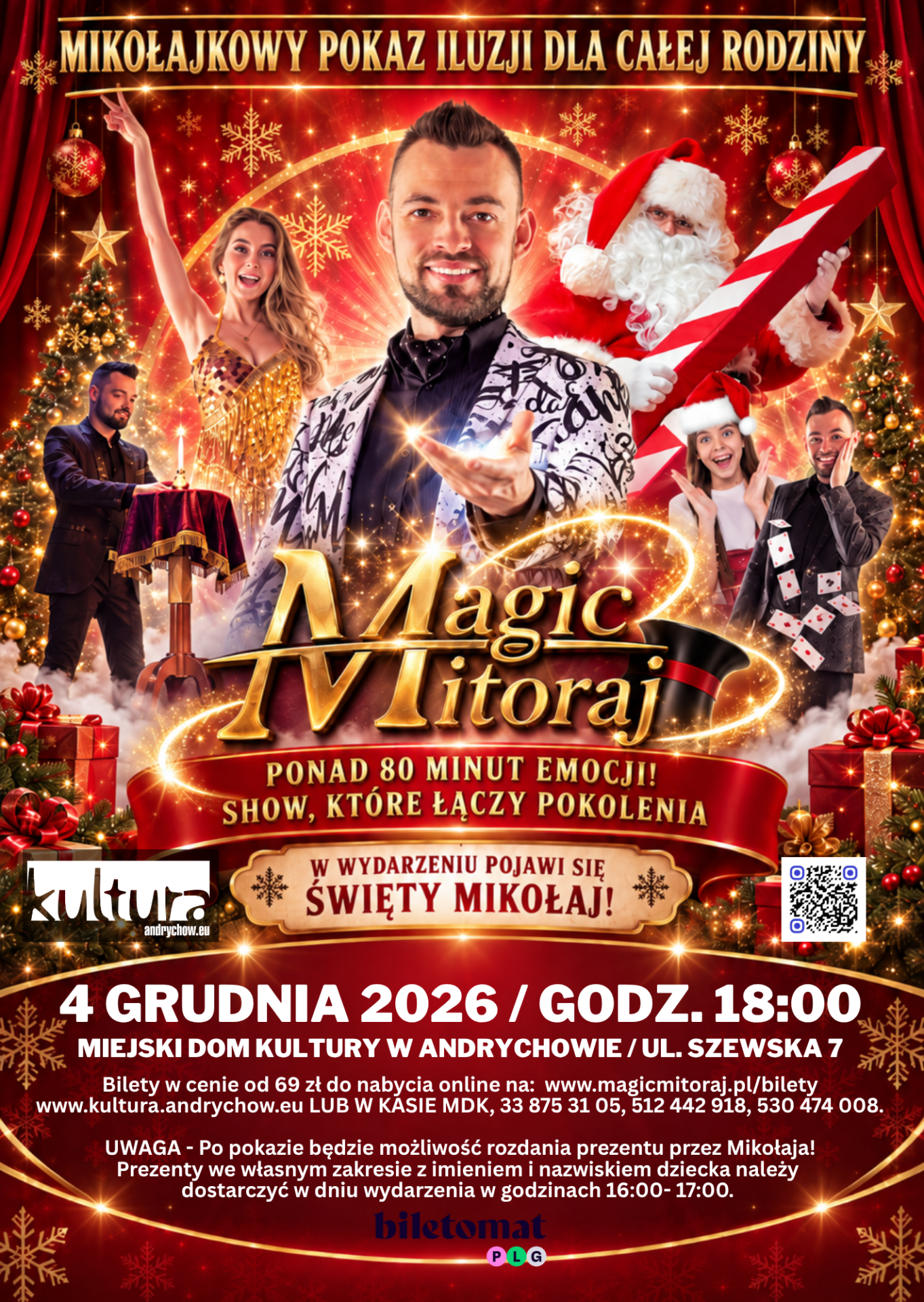 Mikołajkowy Pokaz Iluzji dla Całej Rodziny!