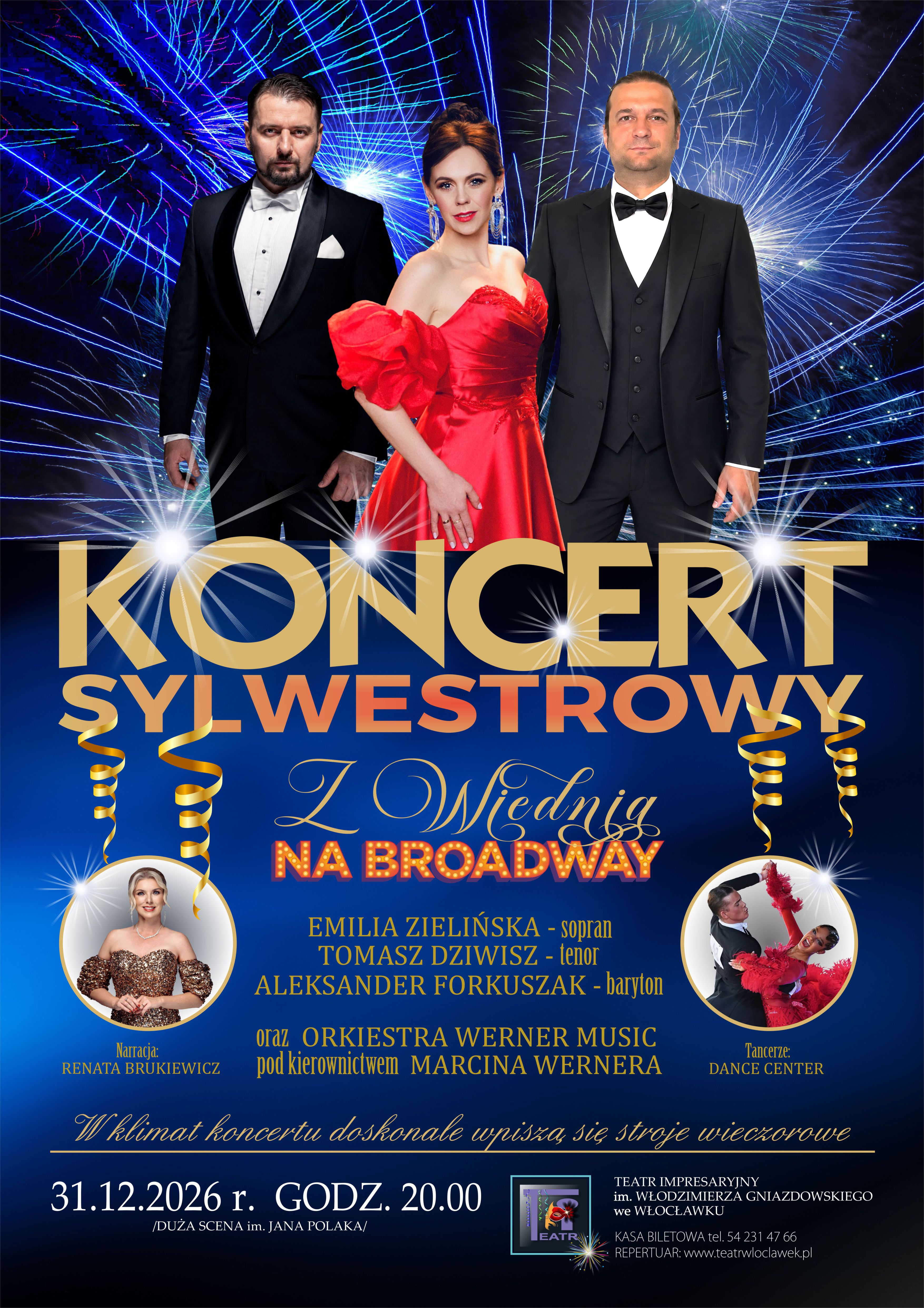 New Year's Eve concert. From Vienna to Broadway.