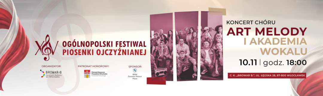 XV Ogólnopolski Festiwal Piosenki Ojczyźnianej – ArtMelody i Akademia Wokalu