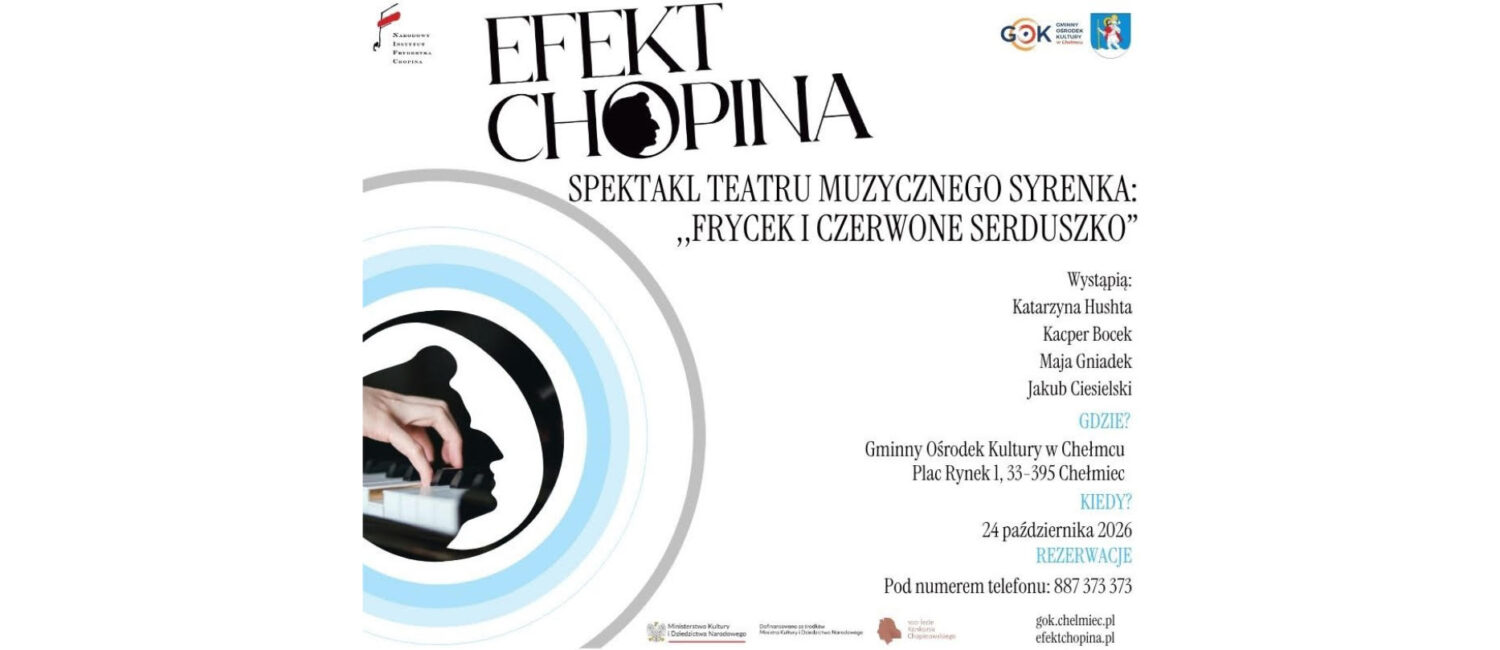 Spektakl Teatru Muzycznego Syrenka pt. „Frycek i Czerwone Serduszko” w ramach programu EFEKT CHOPINA.