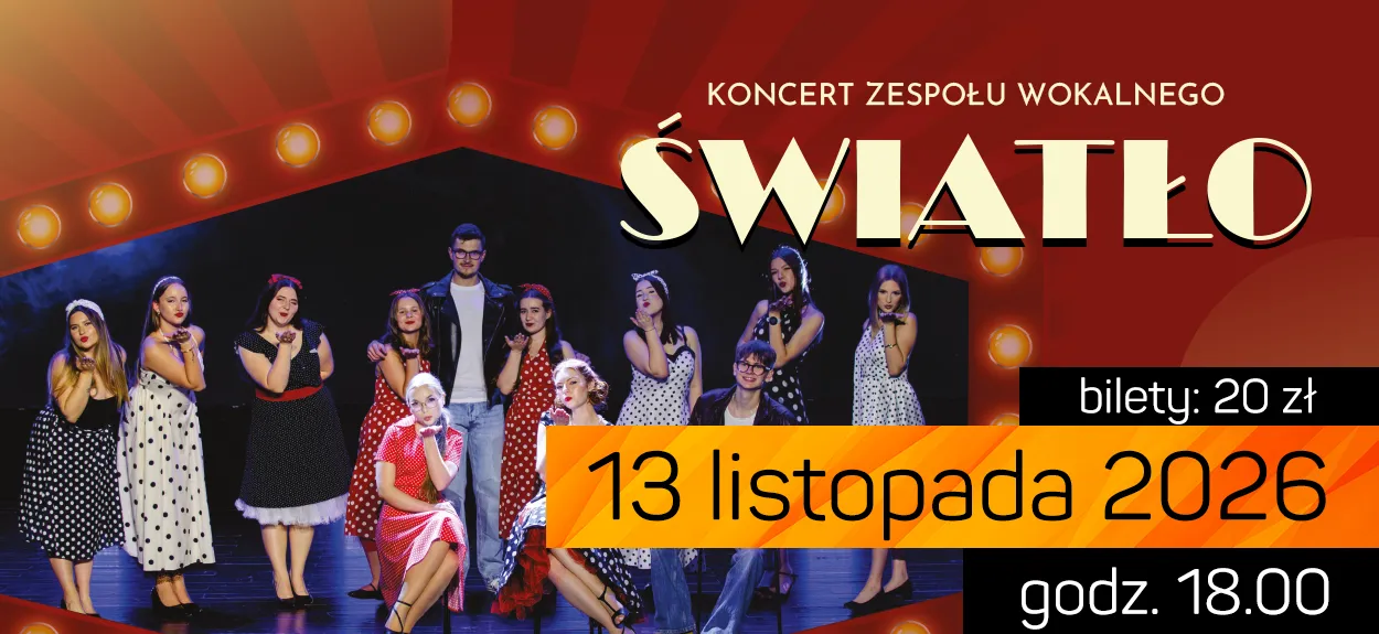 Concert of the band Światło — in the light of musicals