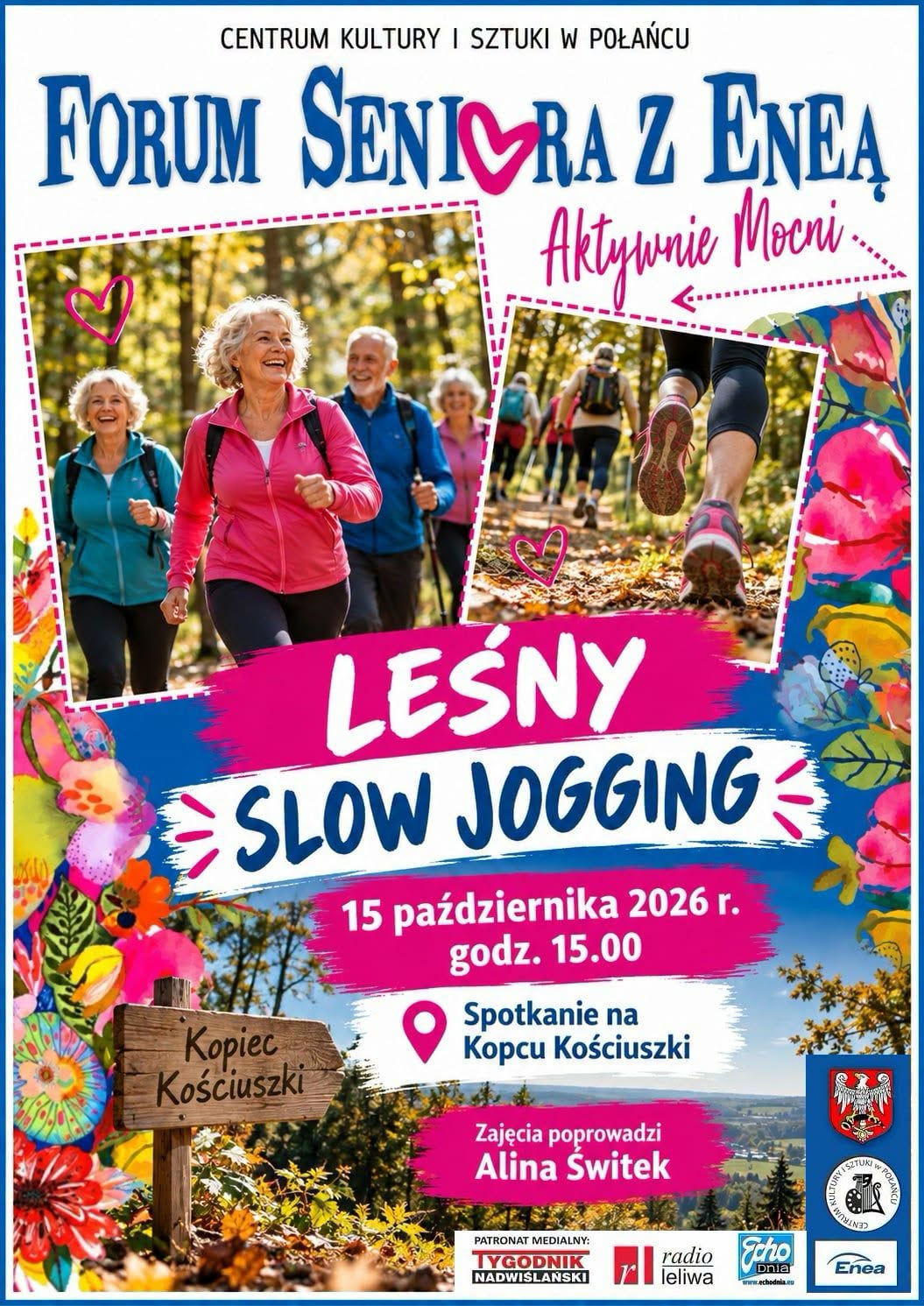 Forest slow jogging as part of the Senior Forum with Enea - Actively strong