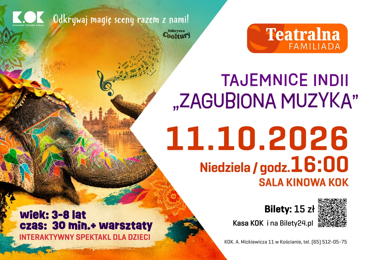 Theatrical Familiada — Lost Music: Secrets of India. Interactive performance and workshops for children in KOK