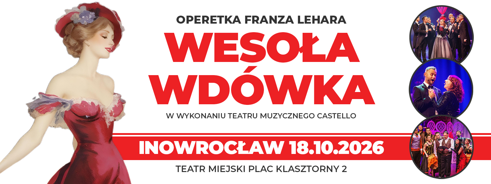 WESOŁA WDÓWKA Operetka Franza Lehara w trzech aktach.