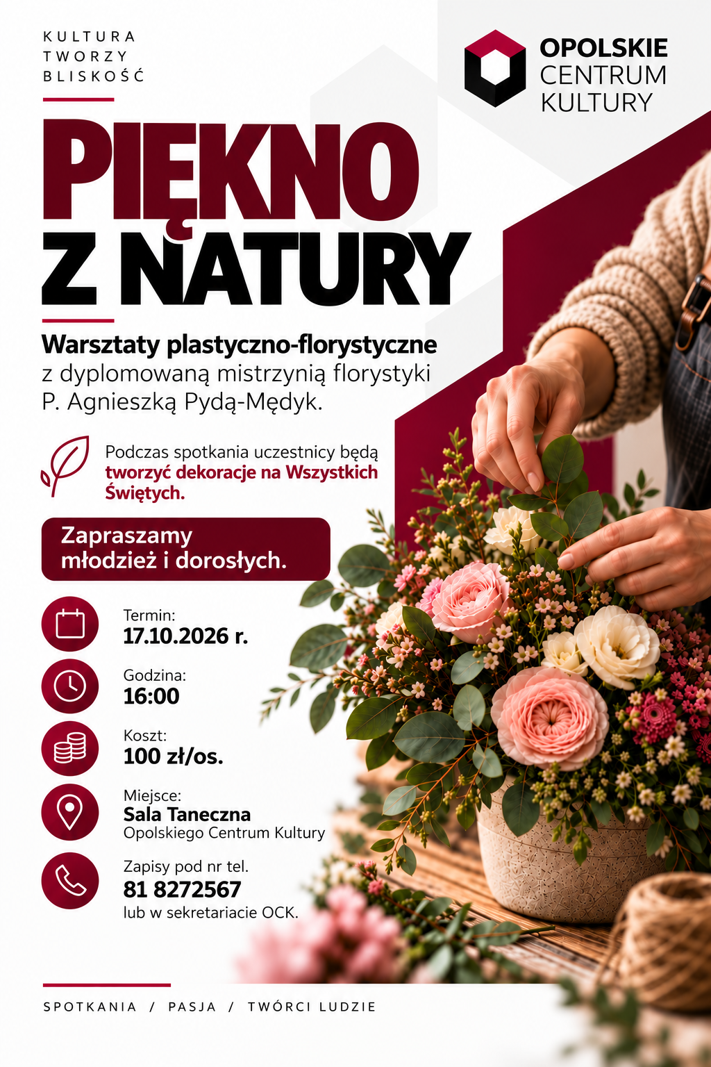 “Beauty from nature” — art and floristry workshops at OCK