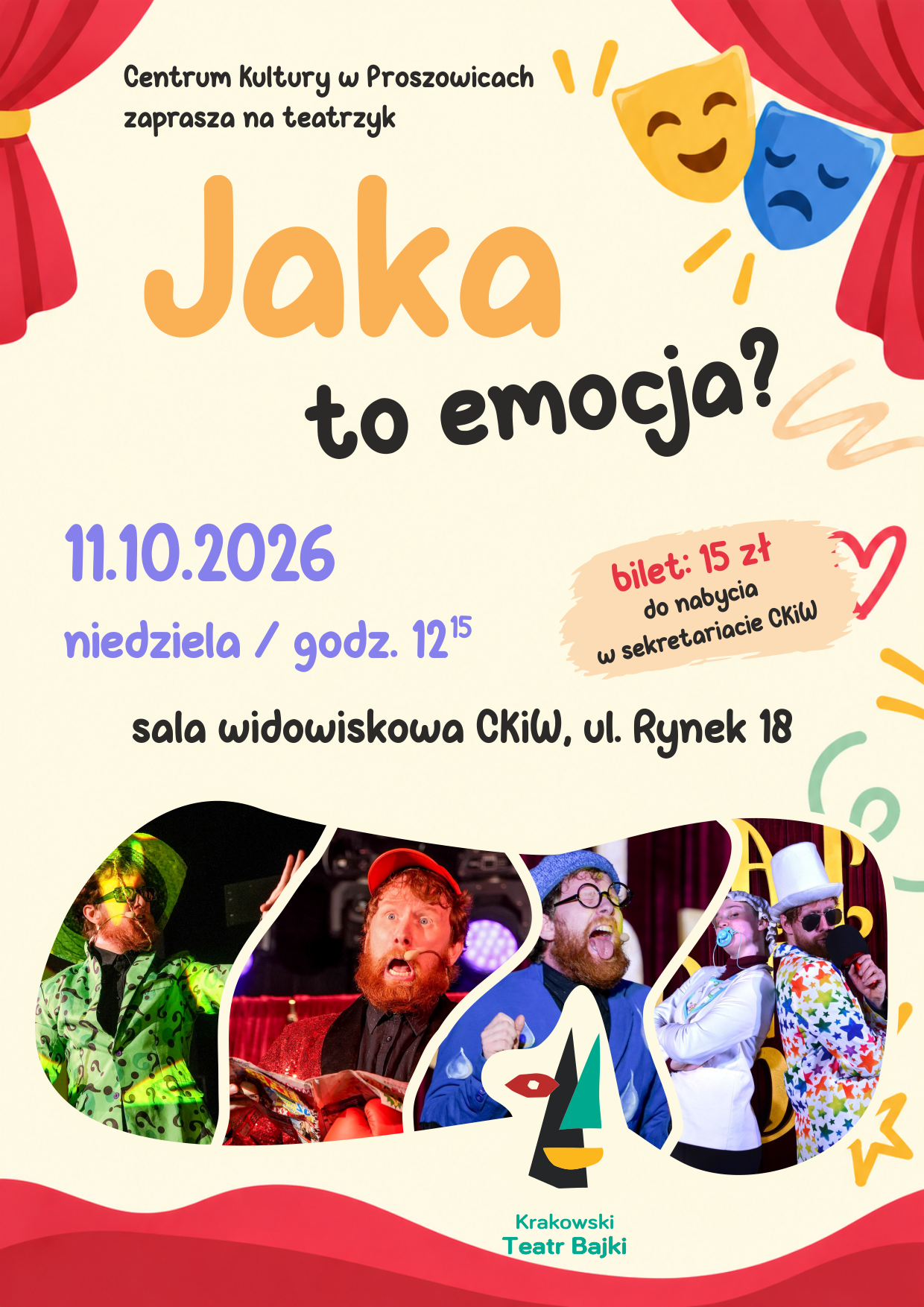 Spektakl dla dzieci „Jaka to emocja?”