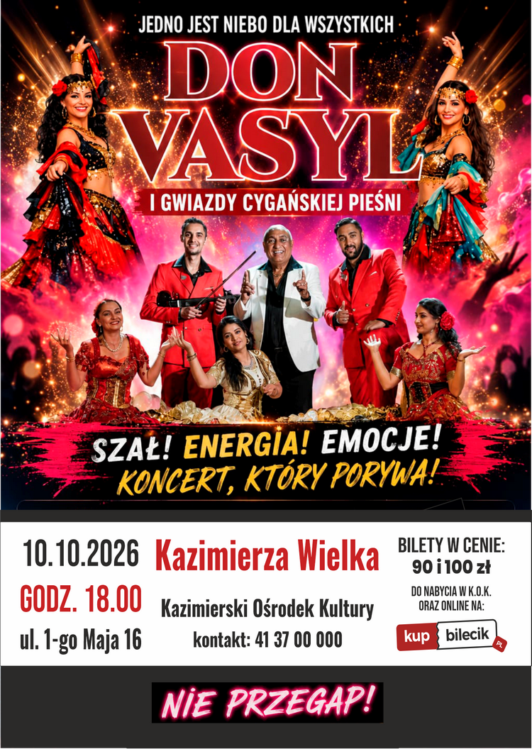 “One is heaven for all!” We invite you to a thrilling concert of Don Vasyl and the Stars of the Gypsy Song.