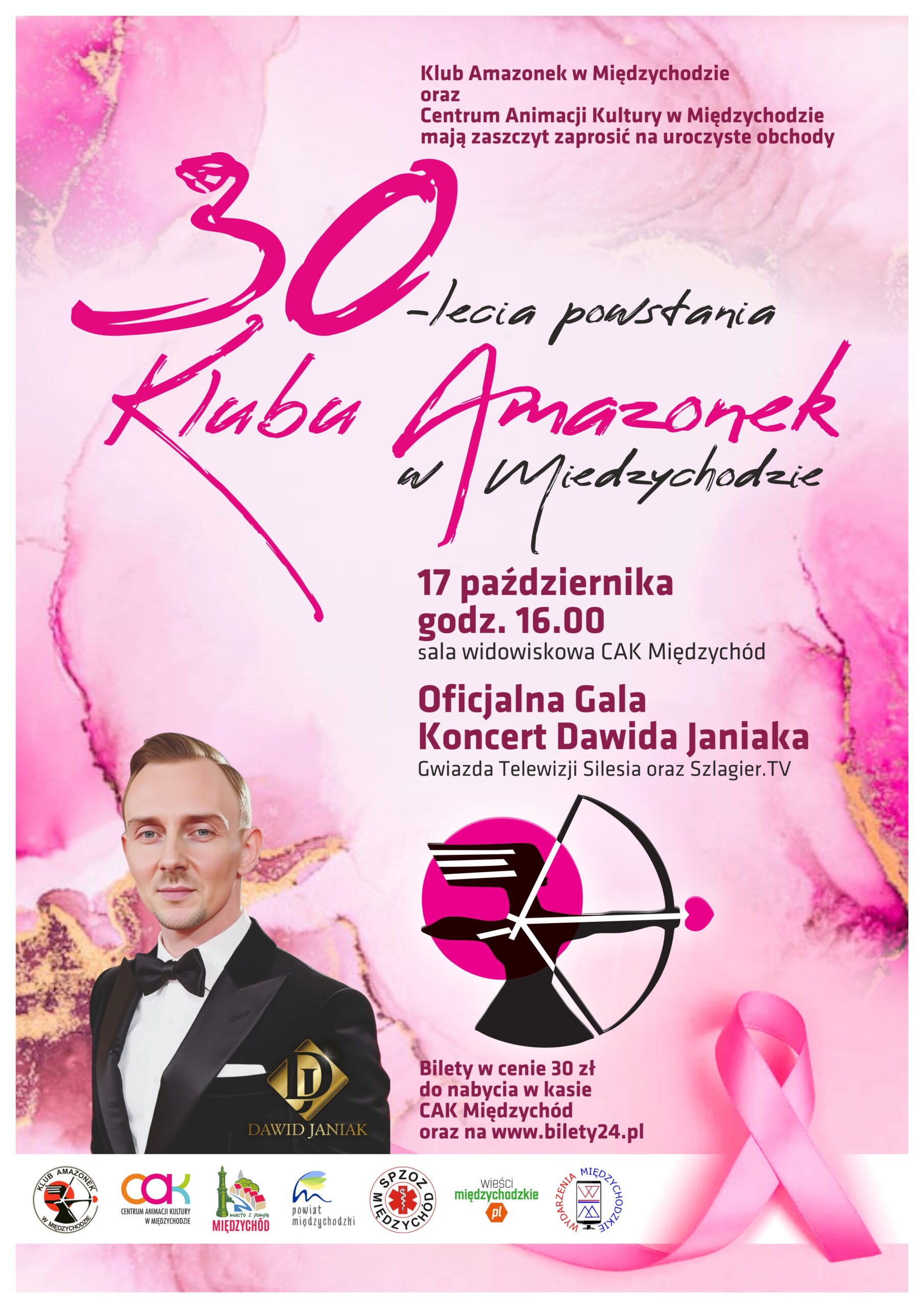 30-lecie Klubu Amazonek w Międzychodzie: Jubileuszowe obchody już 17 października oraz Koncert Dawida Janiaka