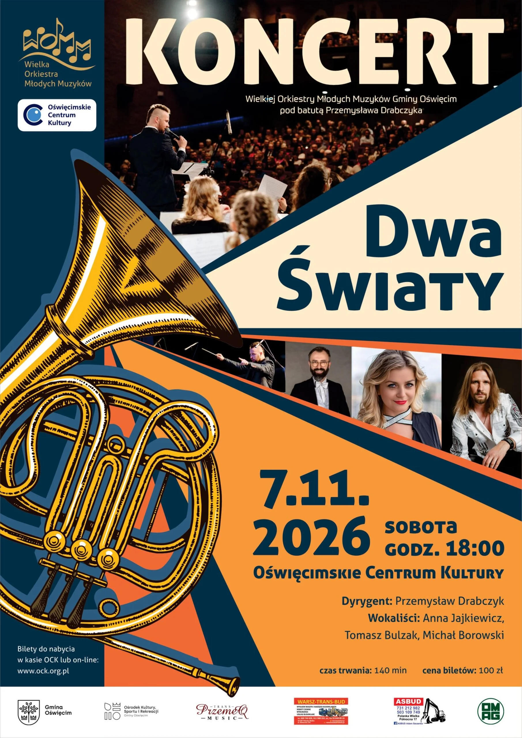 Dwa światy – koncert Wielkiej Orkiestry Młodych Muzyków Gminy Oświęcim